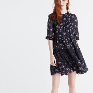 Ulla Johnson Skye Navy Floral dress size 4
